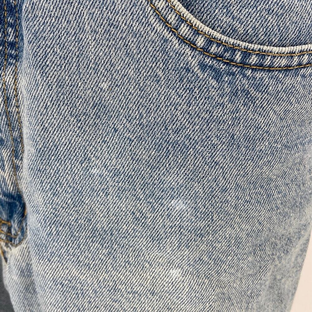 LA Blues Cotton Light Wash Classic Fit High Rise Straight Cropped Jeans Size 12P - Picture 6 of 6